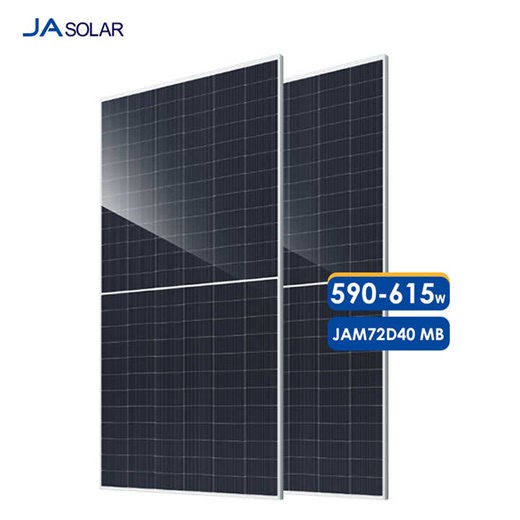 JA Solar Panel JAM72D40 LB 590W 600W 605W 610W 615W N-type Double Glass Bifacial Modules