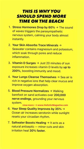 THIS IS WHY YOU SHOULD SPEND MORE TIME ON THE BEACH #holisticmagazine | Holistic Magazine