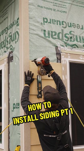 How We Install Siding | PART 1 🔨 #fyp #construction #hardie #hardieboard #residing #tradesman #contractor #explore #tools #homerenovation