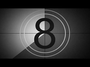 Old Movie COUNTDOWN ( v 687 ) 9 to 1 Timer with sound effects 4K