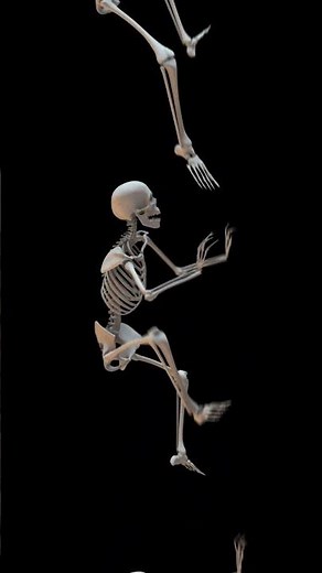 crawling skeletons loop | MD Animated Backgrounds | Free Video Backgrounds