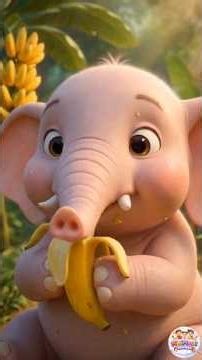 Dhamak Dhamak Haathi 🐘 | Cute Elephant Rhyme for Kids | Hindi Rhymes #cartoon #hati #cartoon #cute