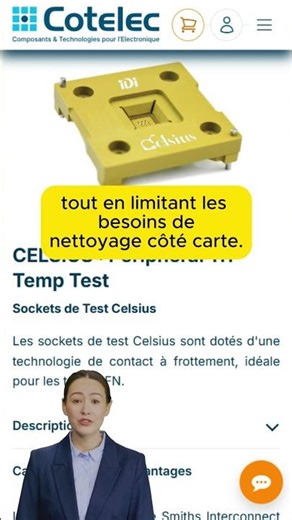 Sockets Celsius : des tests QFN fiables, même en conditions thermiques exigeantes
