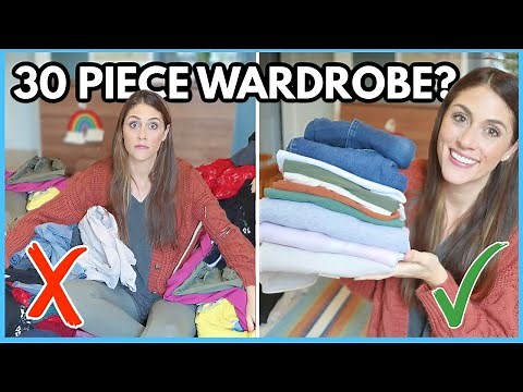CUTTING MY CLOSET TO 30 PIECES | How to Have a *Realistically* Minimalist Wardrobe