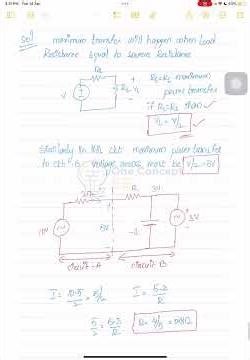 Solving using Maximum Power transfer theorem concept.📗☝️