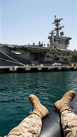 Docking at Jebel Ali isn't just about a break for the crew; it’s a massive operation that strengthens regional ties. The sheer presence of the USS Abraham Lincoln changes the skyline of Dubai instantly. How vital is this for stability? . . #military #usa #ussabrahamlincoln #navy #jebelali #dubai #aircraftcarrier #navalpower | Military Aviation