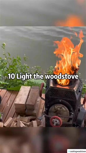 Do you believe in energy saving and carbon reduction #cookingwoodstove #outdoorcooking #coo | Firewood Cabin