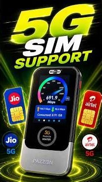 5G SIM on PAZZON 5G Mobile Router 😱 | 5G Chipset & Full Review