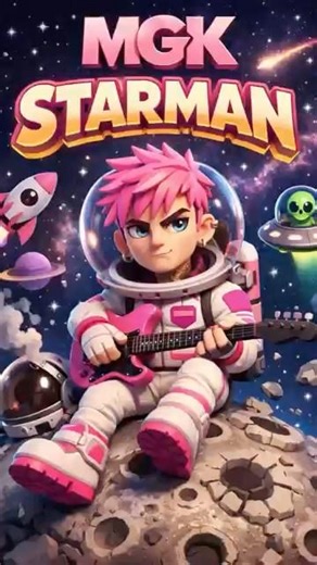 MGK 🤘🏼 - ⭐️ Starman | Animated Visual | #BrettAlien 👽 ANIMIX