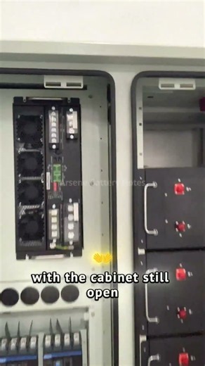 Inside a Commercial Energy Storage Cabinet