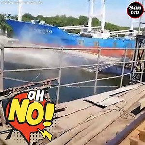 Cargo fishing ship plows straight into pedestrian bridge | The US Sun - News