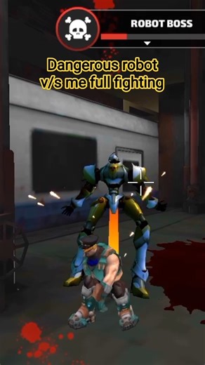 dangerous robot v/s me full action fighting #ropehero #ropeherovicetowngame