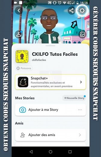 Snapchat, comment obtenir des codes de secours pour se connecter à un compte