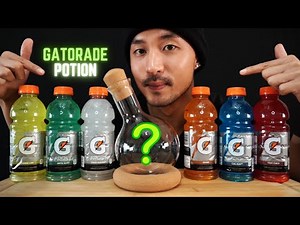 [ASMR] MIXING EVERY GATORADE FLAVOR | DRINKING ASMR | EXTREME GULPS | 99.99% SATISFACTION | POTION