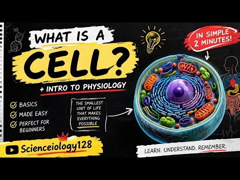 Cell Explained in 2 Minutes | Easy Physiology Introduction | Beginner Friendly! #cell #physiology