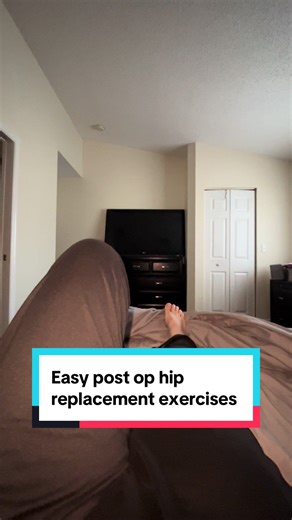 I’m 15 days post op total hip replacement and wanted to share two easy exercises I do every morning to help me get my day started. Remember, only do these is you have clearance from your surgeon and PT. #hipreplacementsurgery #hipreplacementrecovery #hipreplacement
