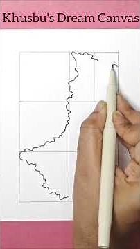 West Bengal Map Drawing in 82 Sec 🗺️🔥 #shorts #easydrawing