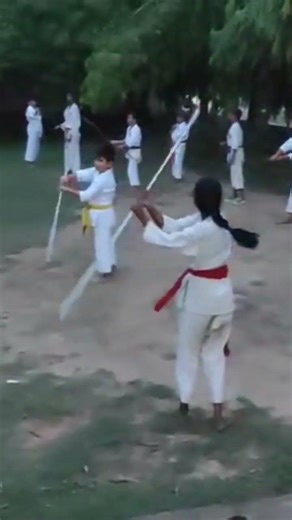 Karate Training Sticks Practice #karate #selfcare #selfdefense #martialarts