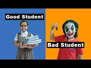 Good Student VS Bad Student #funnyvideo | School life | RhythmVeronica