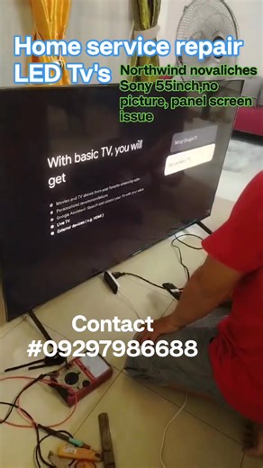 We accept home service repair LED Tv's!!! #Sony 55 inch no picture, panel screen issue.. successfully repair done #highlights2025 #TVTechnician #tv #electronics #home #service RMA Electronics repair services shop located in 751 general Luis,Brgy Caybiga Caloocan | Repair LED Tv's/android TV's | Facebook