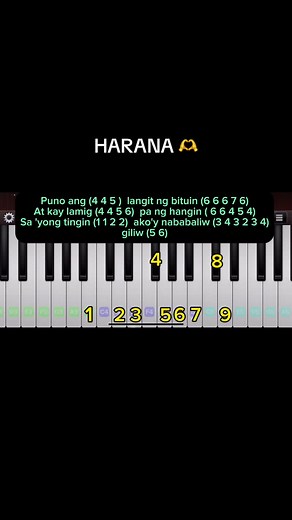 HARANA Piano Tutorial | Learn How to Play HARANA on Piano