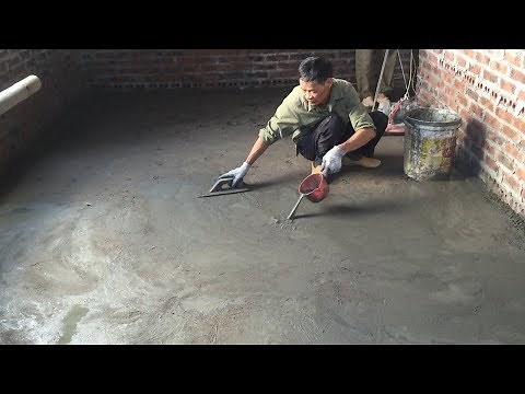Concrete Floor Leveling Trick with Sand and Cement / How to Screed Floor