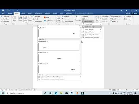 How To Put Page Numbers in Microsoft Word
