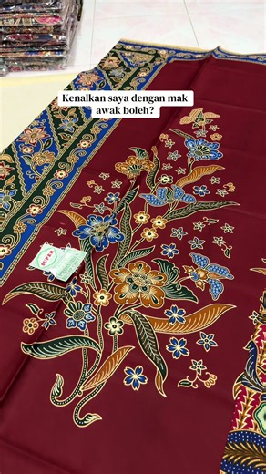 Sebab saya nak tunjuk kain batik corak baru ni 🤭