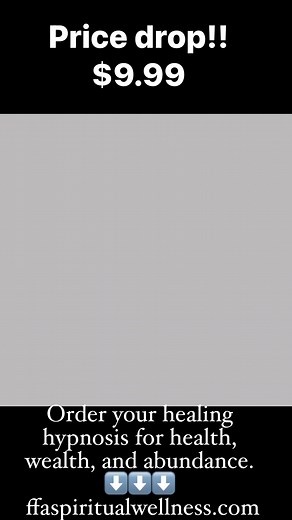 This healing hypnosis is only $9.99! Manifest health, wealth, and abundance in all forms by reprogramming the subconscious mind while you are sleeping. you can find all services products, reviews, and certifications on the official website www.ffaspiritualwellness.com #manifestation #affirmations #hypnotherapy #hypnosis #health #wealth #abundance | Amanda Starnes | Facebook