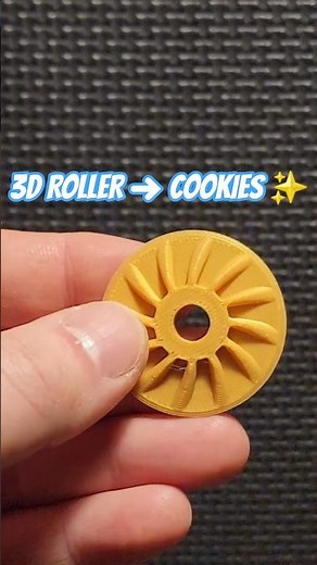 I 3D-Printed a Cookie Embosser Wheel! 🍪🖨️✨