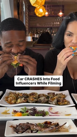 860K views · 3.8K reactions | Two vloggers are recovering after a car crashed into the restaurant where they were filming a food review. Patrick Blackwood and Nina Santiago were about 10 minutes into their review of CuVee's Culinary Creations in Houston, when they caught the terrifying moment on video. | Access | Facebook