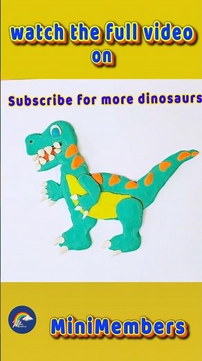 Make a T-Rex Dinosaur with Clay in Seconds! 🦖 #shorts
