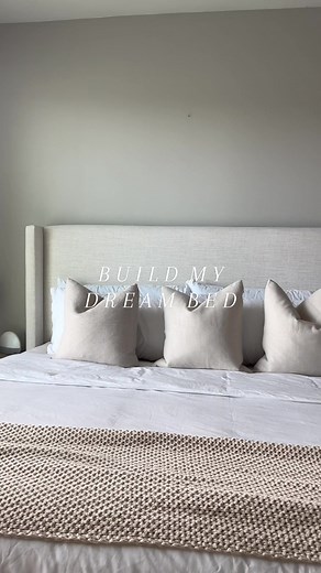 Build my dream bed 🫶🏼☁️ i told myself once i finally get an actual bed/bedframe it would be this one since ive been wanting it for soo long and shes perfect 🥹🫶🏼 #bedframe #upholsteredbed #jossandmain #bedroominspo #kingbed #kingbedframe #bedroomdesign #bedroommakeover #bed #bedinspo #bedframes