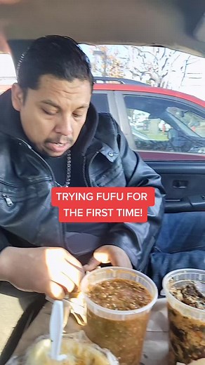 TRIED FUFU FOR THE FIRST TIME 100% DON'T RECOMMEND IT! #fyp #foryourpage #fufu #fufuchallenge #mukbangeatingshow #mukbang #coupleschallenge #eggboil #foodtiktok #humor #tiktok #parati