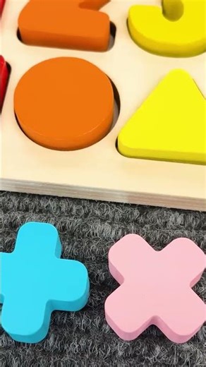 Find the Missing Numbers and Shapes with a Montessori Activity Puzzle | Preschool Toddler Learning