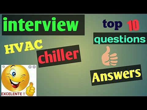 HVAC 🌡️❄️chiller interview 🤔 top 10 questions and answers 😊