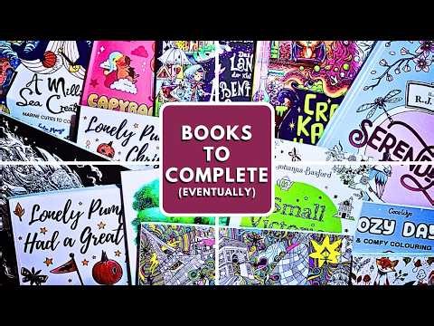 Books to Complete (Eventually) | Adult Colouring Books