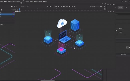 Animate如何制作简单的流程动画动态效果