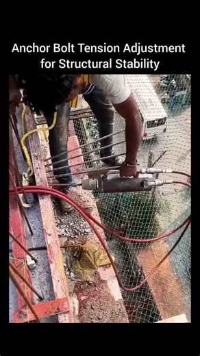 World of technology | Anchor Bolt Tension Adjustment for Structural Stability This video provides an in-depth look at the anchor bolt tensioning process—a... | Instagram