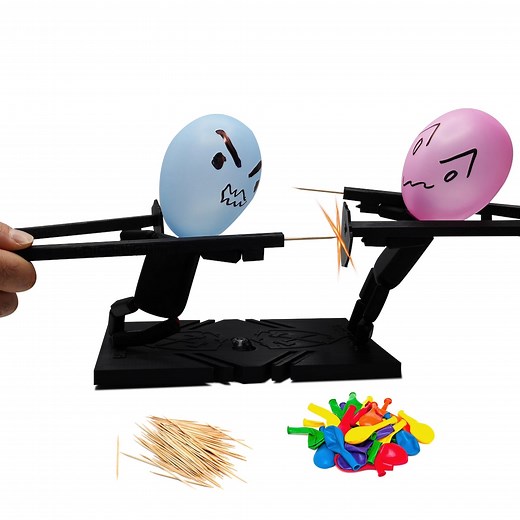 Balloon Warriors - Two Player Board Game, Balloon Popping Game, Family Game, Puppet Balloon Popper - Etsy