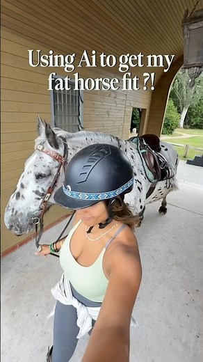 Day 1 of using Ai to get my fat spotty horse fit….??? #horse #equestrian #horseriding #appaloosa