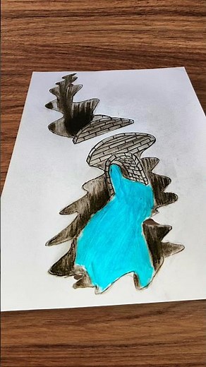 3D drawing easy for beginners step by step #drawing #opticalillussion #art