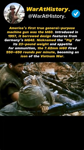 The M60: America's iconic Machine Gun.