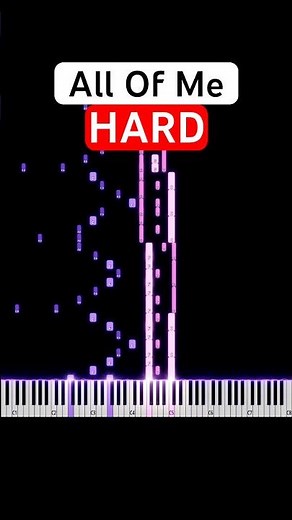 All of Me ❤️ (HARD Piano Tutorial) | John Legend | #shorts #piano #tutorial #pianotutorial
