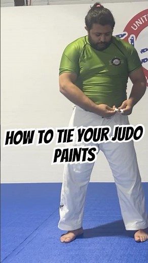How To Tie Your Judo Pants ( Judo BJJ Pants ) #judo #bjj #martialarts #jiujitsu #combatsport