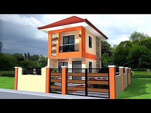 SMALL TWO STOREY HOUSE DESIGN | 3.5M X 5M | TINY HOUSE | BAHAY | PORMA HOUSE
