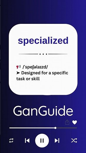 C1 English Word: SPECIALIZED | Meaning & Pronunciation