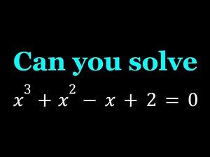 Solving x^3+x^2-x+2=0 in Two Ways