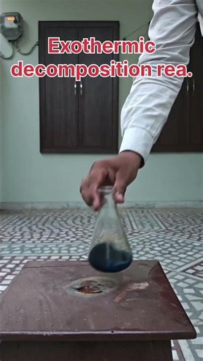 Amazing chemical reaction, Decomposition of Hydrogen peroxide #experiment #shorts #science#education