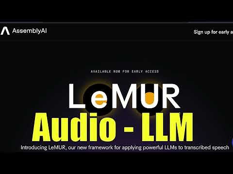 Chat with Audio Speech using LeMUR - AssemblyAI's LLM Framework